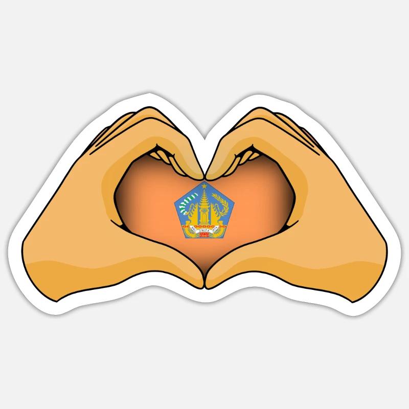 Bali - Sticker size S (10 x 10 cm) - white matte