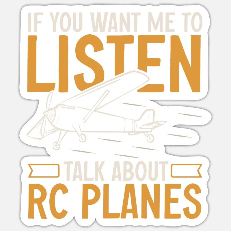 Modèle d’avion télécommandé Sticker taille S (10 x 10 cm)