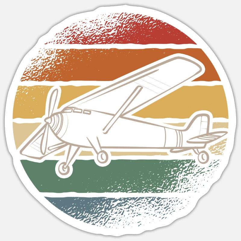 Modèle d’avion télécommandé Sticker taille S (10 x 10 cm)