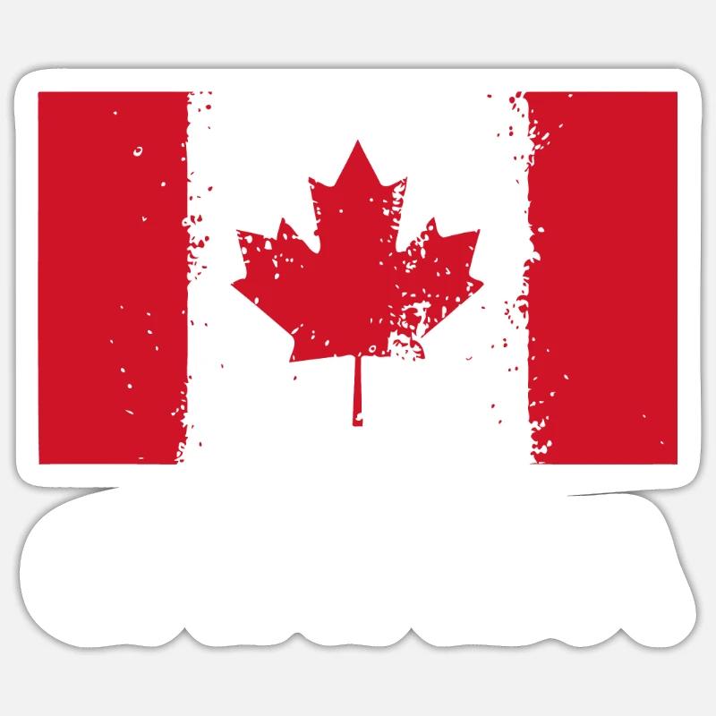 Drapeau du Canada | Canadien Sticker taille S (10 x 10 cm)