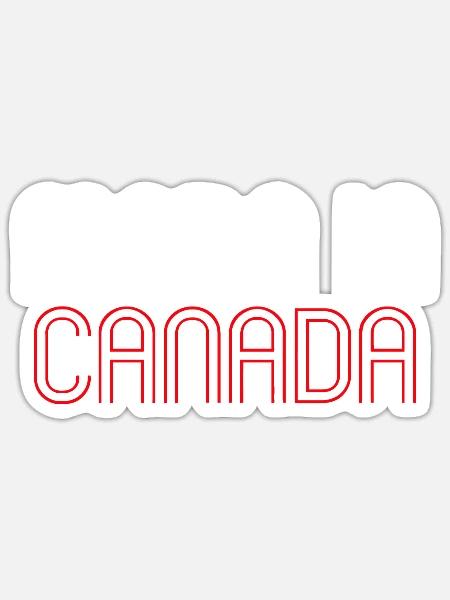 Hergestellt in Kanada Canadian Pride Eh Vancouver - Sticker Größe S (10 x 10 cm) - Mattweiß