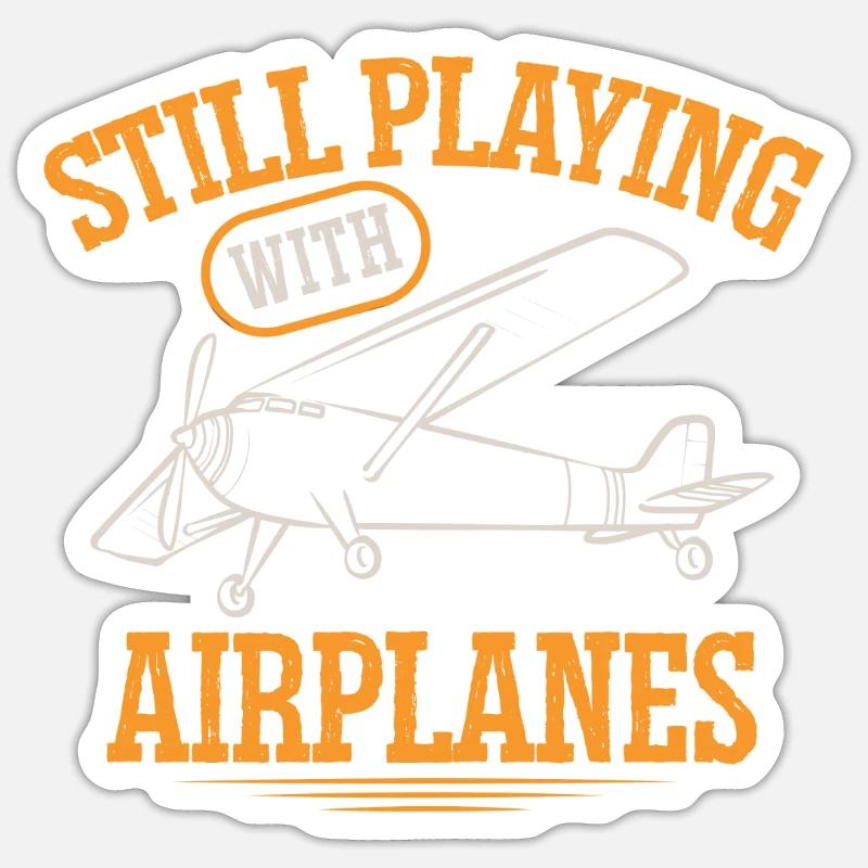 Modèle d’avion télécommandé Sticker taille S (10 x 10 cm)