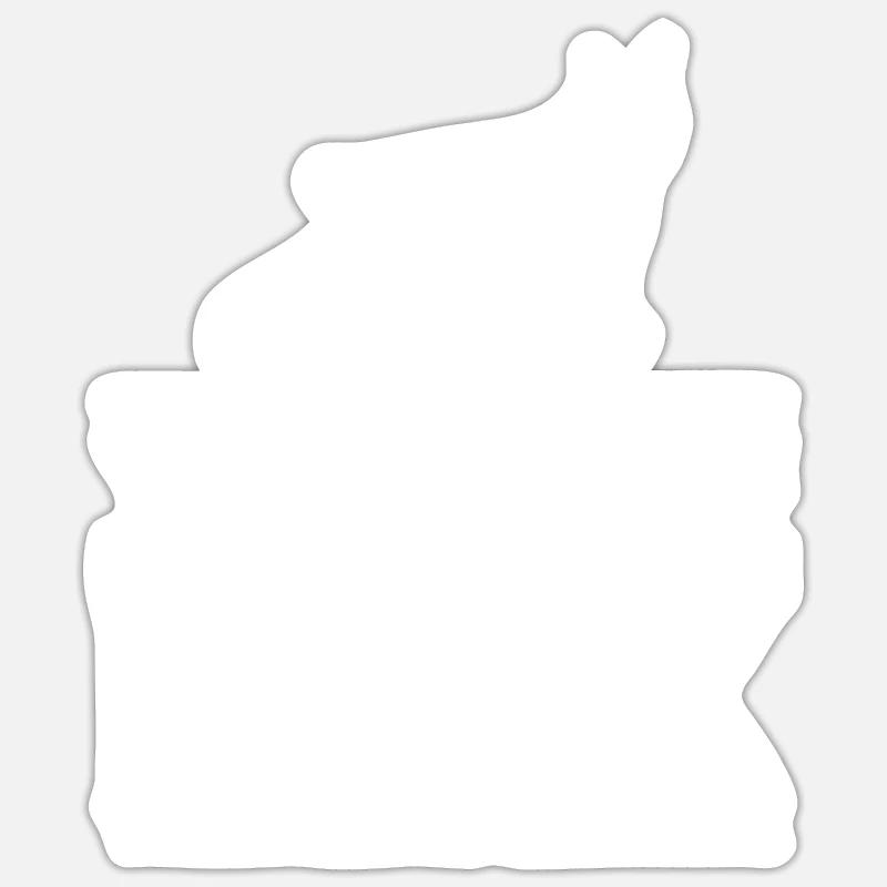 Sei immer du selbst Luchs-Geschenk Sticker Größe S (10 x 10 cm)