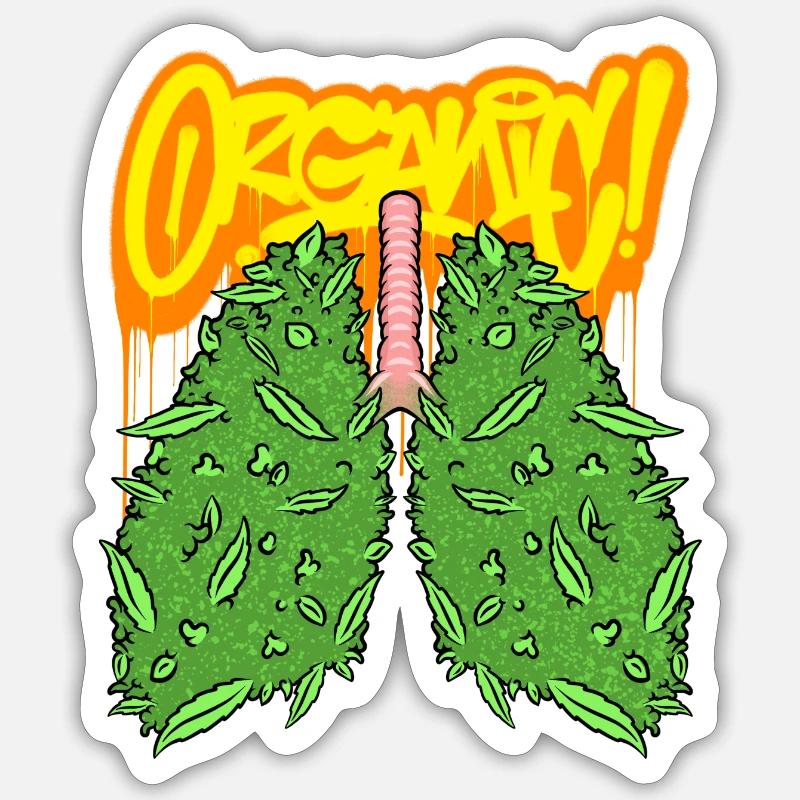 ORCANIC - Sticker Größe S (10 x 10 cm) - Mattweiß