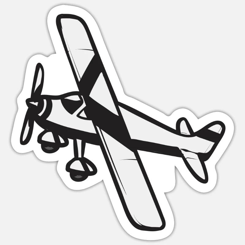 Modèle d’avion télécommandé Sticker taille S (10 x 10 cm)