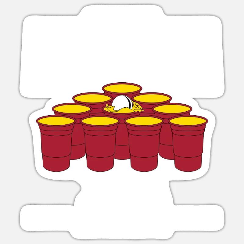 Drinking game Sticker size S (10 x 10 cm)