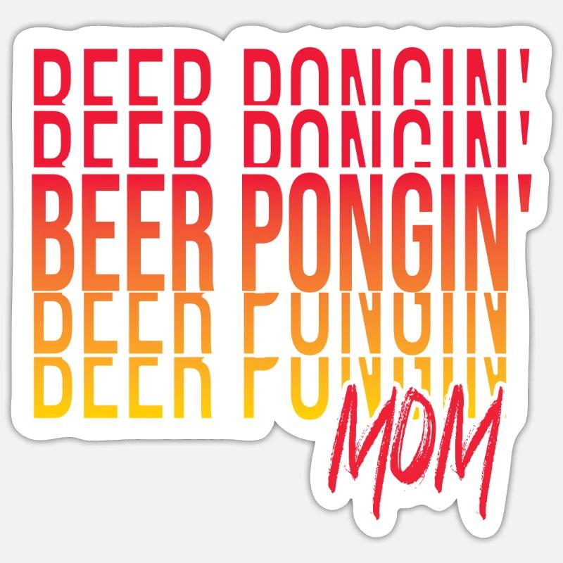 Drinking game - Sticker size S (10 x 10 cm) - white matte