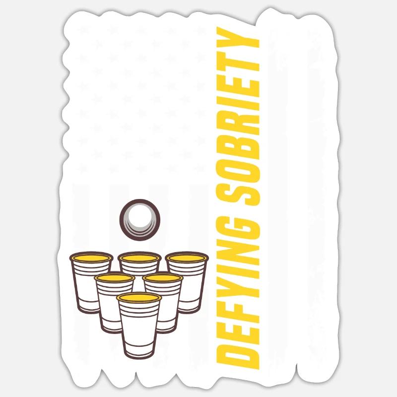 Drinking game Sticker size S (10 x 10 cm)