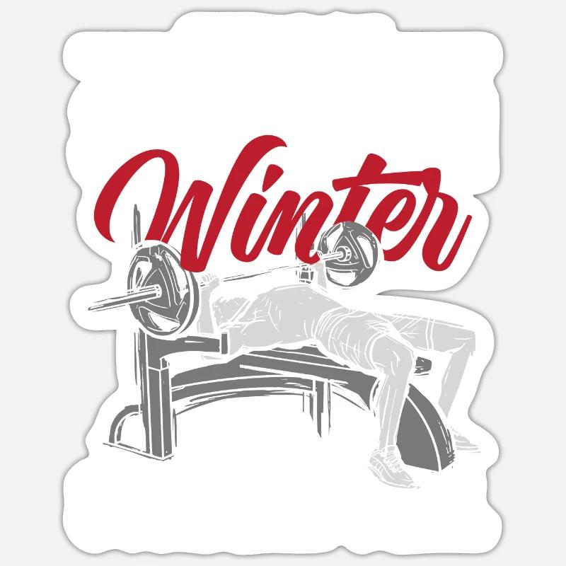 Cycle de force Hiver, printemps, été, automne Sticker taille S (10 x 10 cm)