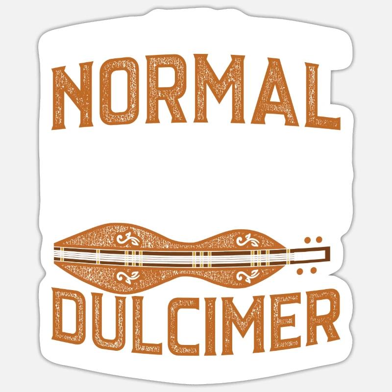 I Was Normal Until I Started Playing Dulcimer Sticker Größe S (10 x 10 cm)