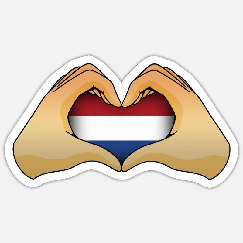Holland Sticker størrelse S (10 x 10 cm)