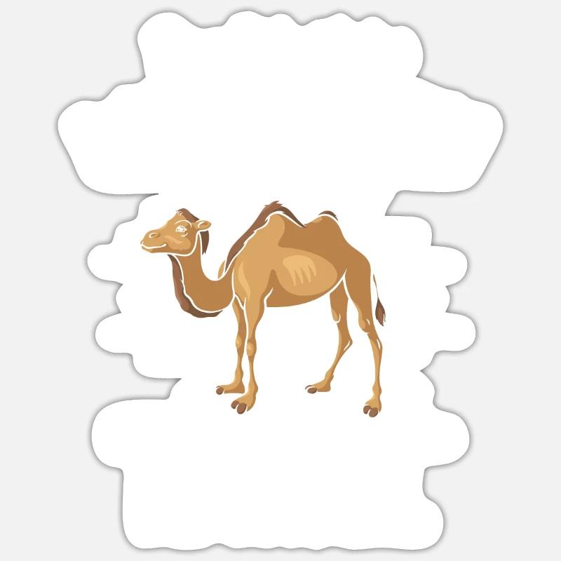 Das ist mein Menschen Kostüm Ich bin ein Kamel - Sticker Größe S (10 x 10 cm) - Mattweiß
