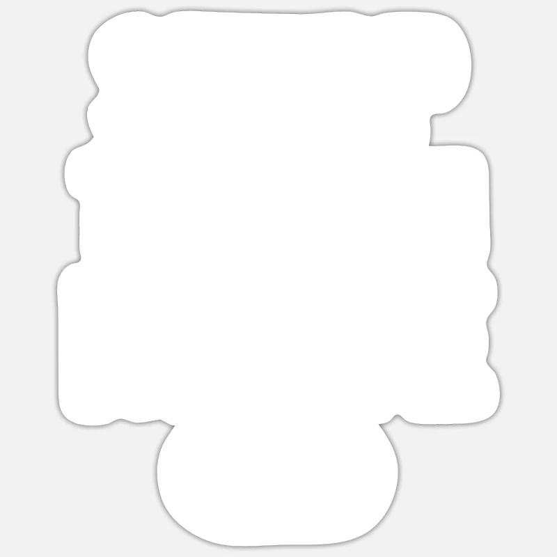 Tänzer Stepptanz - Sticker Größe S (10 x 10 cm) - Mattweiß