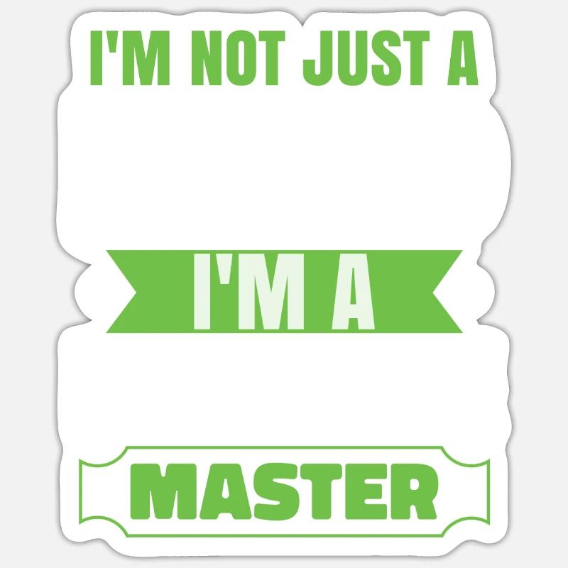 Dad Joke Master - Sticker size S (10 x 10 cm) - white matte