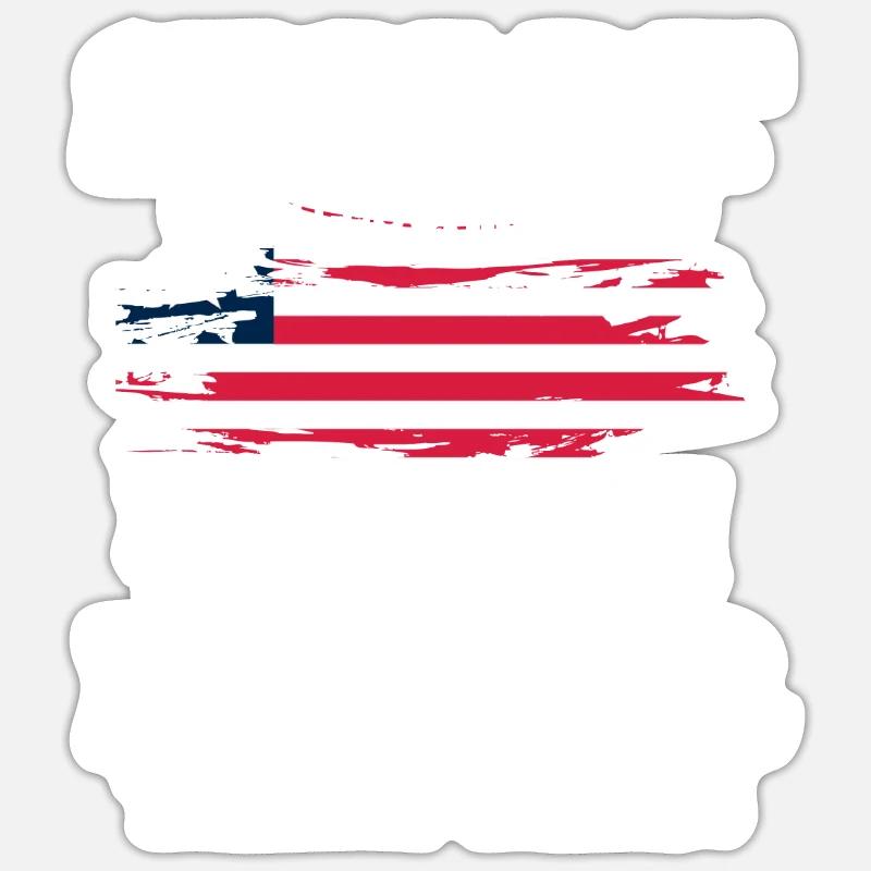 Liberia - Sticker Größe S (10 x 10 cm) - Mattweiß