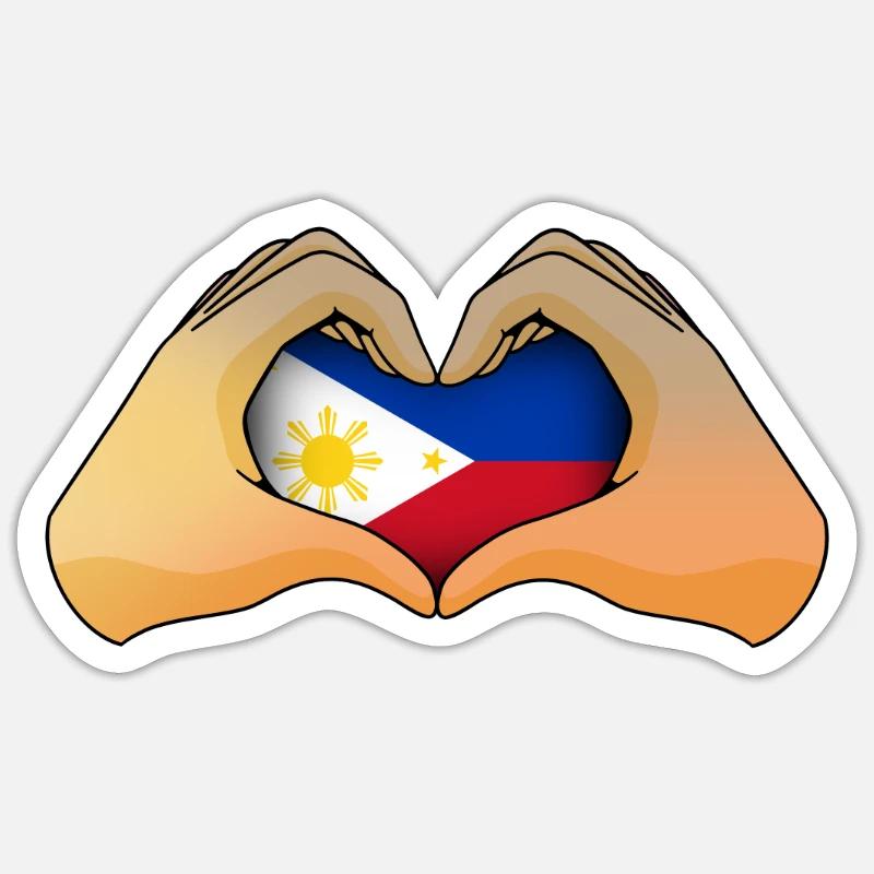 Philippines - Sticker size S (10 x 10 cm) - white matte