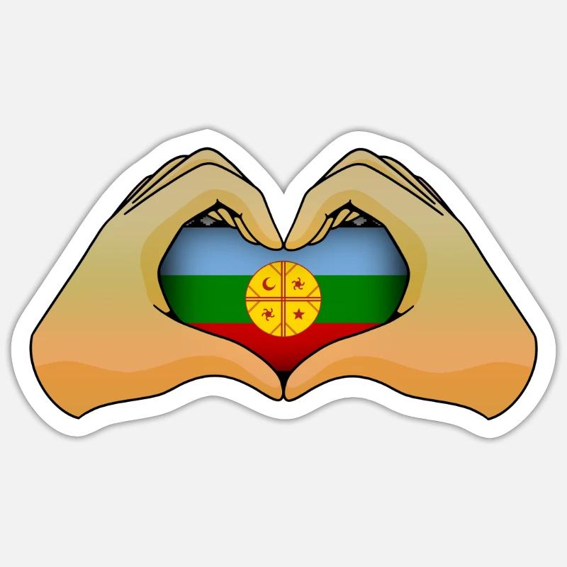 Mapuche - Sticker size S (10 x 10 cm) - white matte