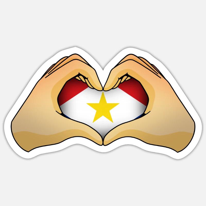 Saba - Sticker size S (10 x 10 cm) - white matte