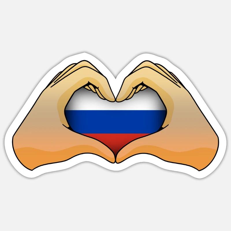 Russie Sticker taille S (10 x 10 cm)