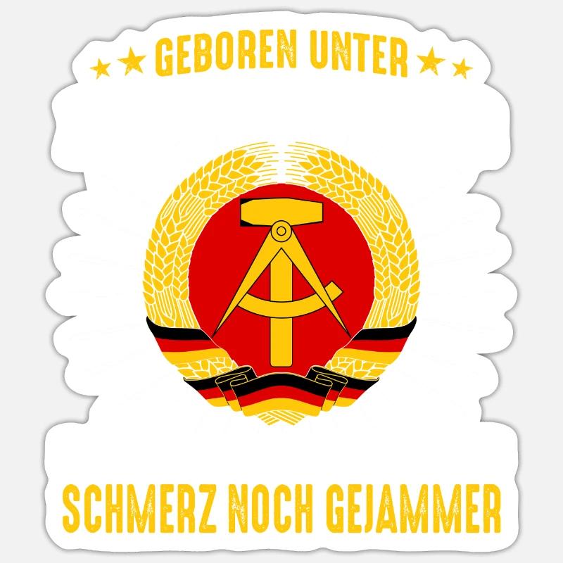Allemagne de l’Est Ossi de l’Est RDA Patrie Bloc de l’Est Sticker taille S (10 x 10 cm)