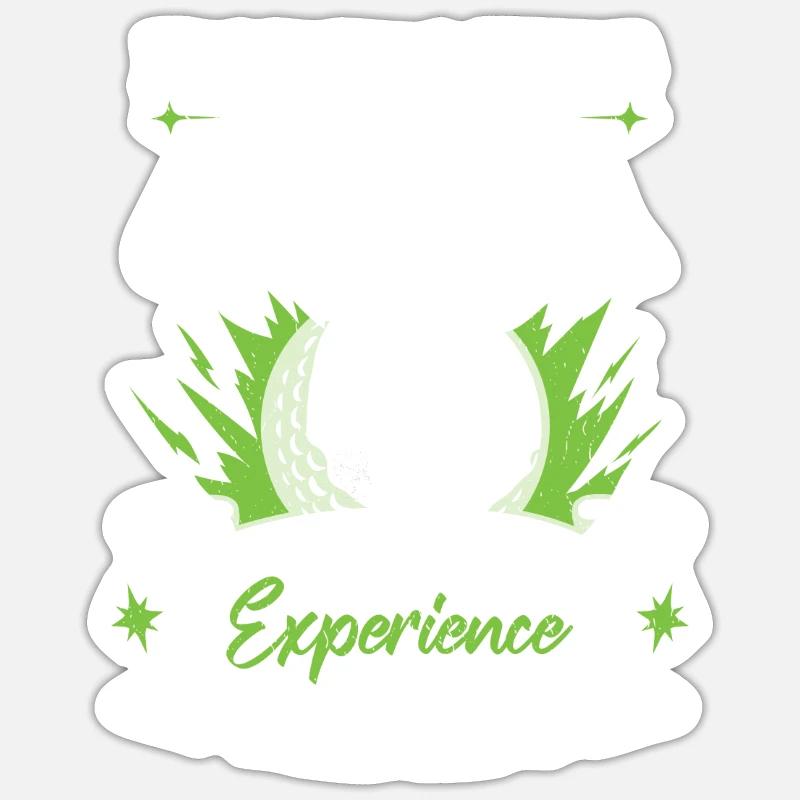 Ich bin ein großartiger Golfer - Sticker Größe S (10 x 10 cm) - Mattweiß