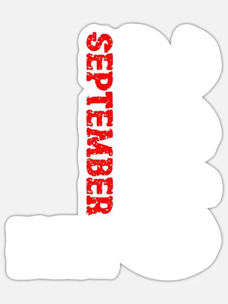 2010 September Limited Edition 13. Geburtstag Deko - Sticker Größe S (10 x 10 cm) - Mattweiß