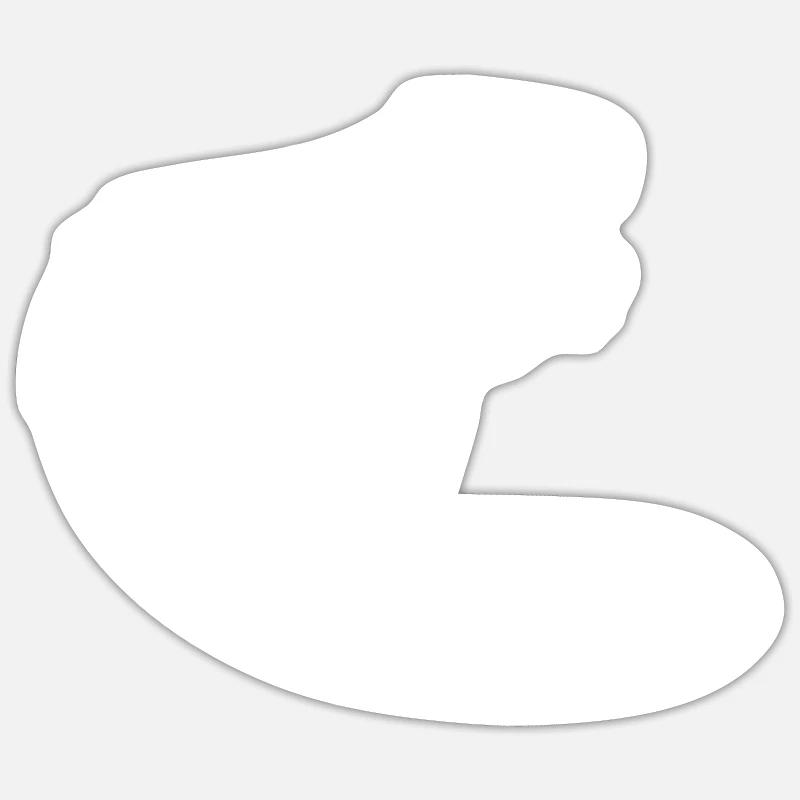 Beaver Beaver Dancing - Sticker size S (10 x 10 cm) - white matte