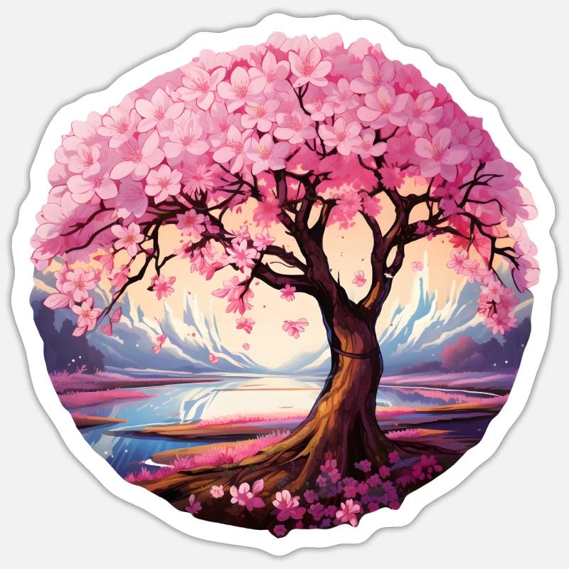 Cherry blossom tree Sticker size S (10 x 10 cm)