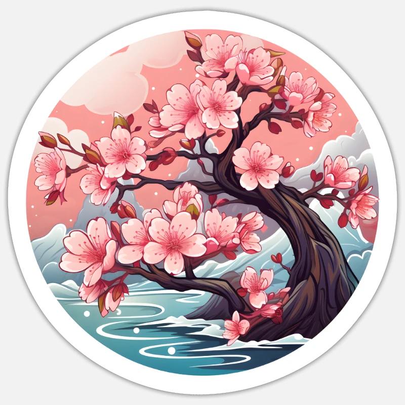 Cherry blossom tree Sticker size S (10 x 10 cm)