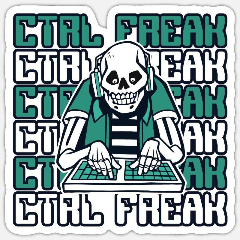 CTRL Freak Software Developer Developer Sticker size S (10 x 10 cm)