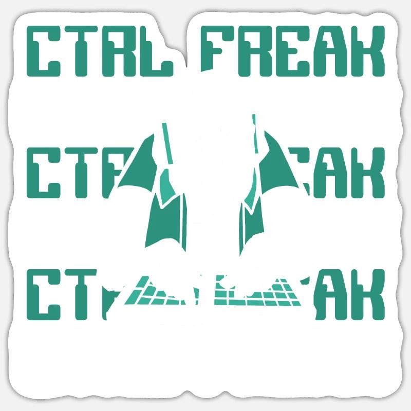 CTRL Freak Softwareentwickler Developer Sticker Größe S (10 x 10 cm)