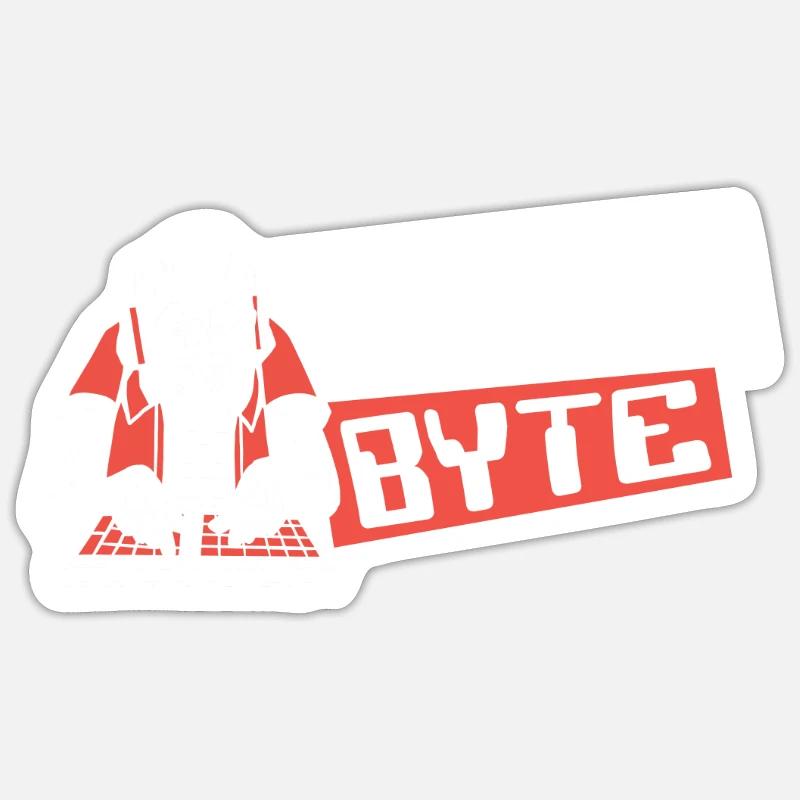 I Don't Byte Softwareingenieur Developer Coder Sticker Größe S (10 x 10 cm)