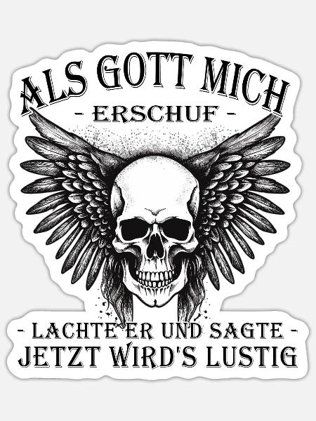 Motorrad | Motorradfahrer & Biker Spüche - Sticker Größe S (10 x 10 cm) - Mattweiß