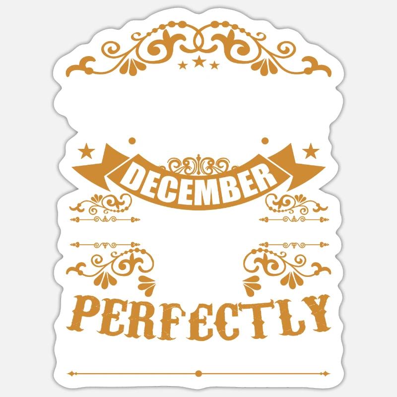 Décembre 2000 Cadeau Anniversaire Décembre 2000 - Sticker taille S (10 x 10 cm) - blanc mat