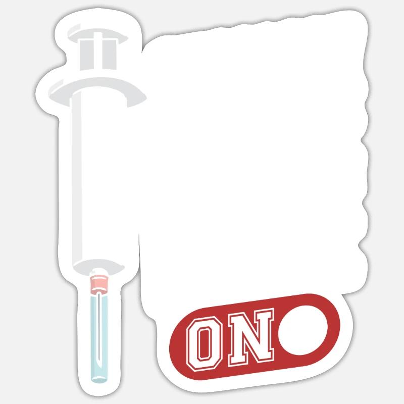 Mode infirmière activé Sticker taille S (10 x 10 cm)