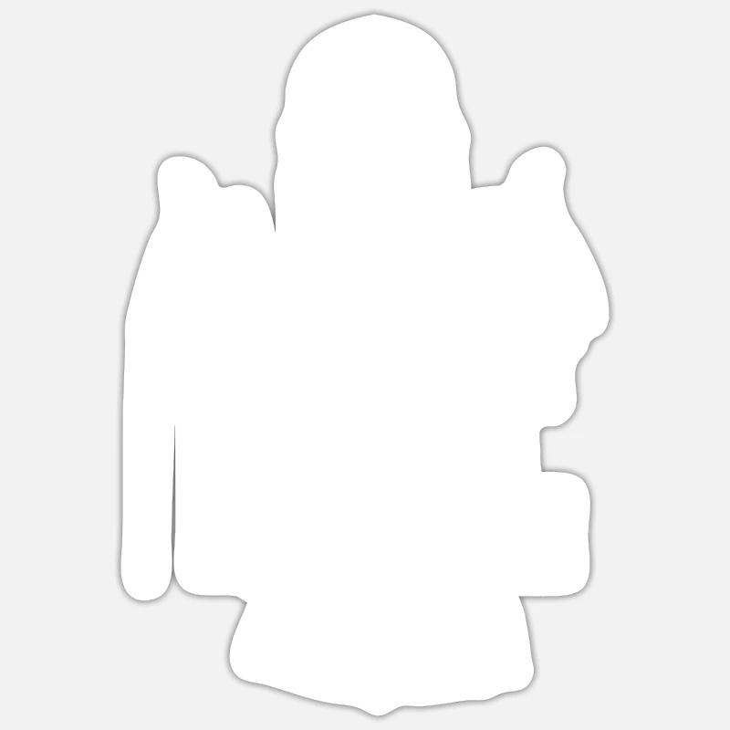 Krankenschwester Haar Sticker Größe S (10 x 10 cm)