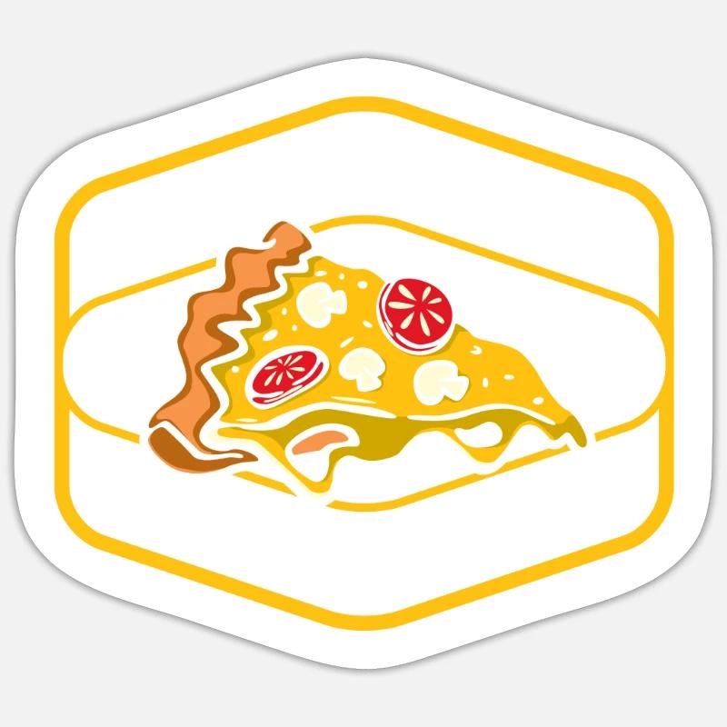 Will Code For Pizza Developer Coder Programmierer Sticker Größe S (10 x 10 cm)