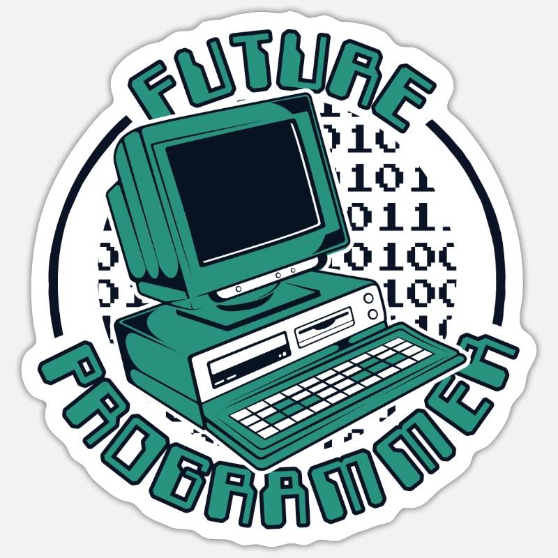 Future Programmer Softwareingenieur Developer - Sticker Größe S (10 x 10 cm) - Mattweiß
