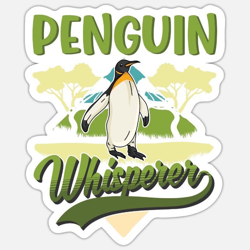 Pinguin Flüsterer Penguin Sticker Größe S (10 x 10 cm)