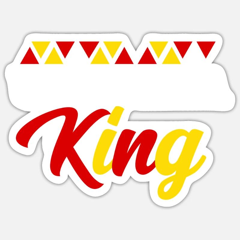 Ouganda - Sticker taille S (10 x 10 cm) - blanc mat