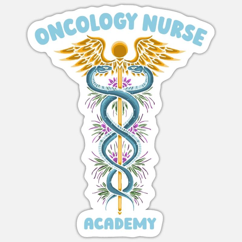Krankenschwester Cool - Sticker Größe S (10 x 10 cm) - Mattweiß