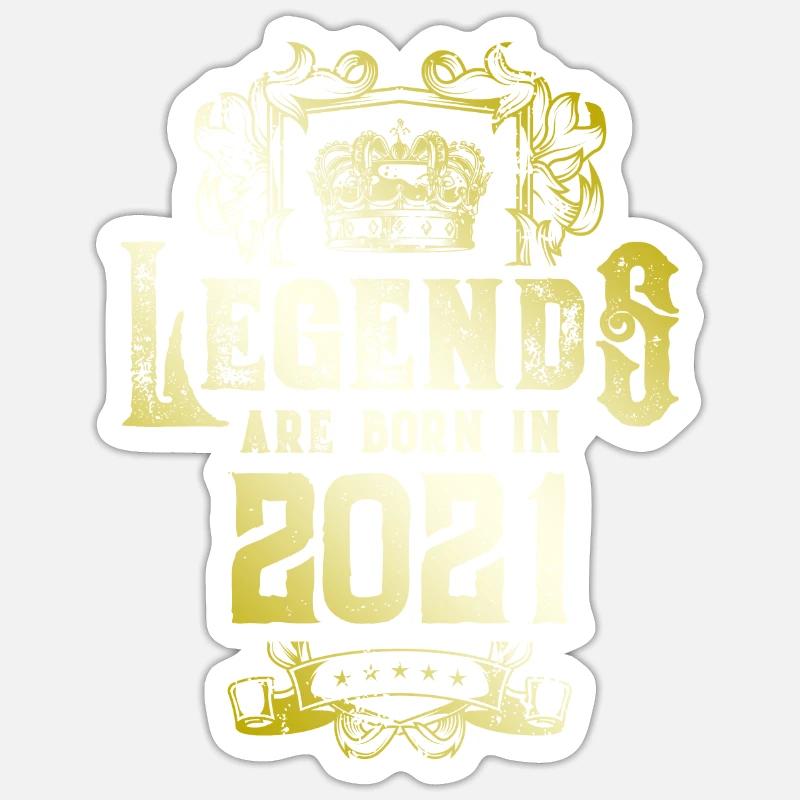 2021 Legends Birthday - Sticker size S (10 x 10 cm) - white matte