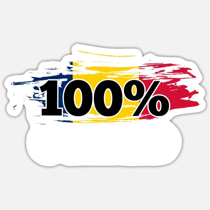 Chad - Sticker Größe S (10 x 10 cm) - Mattweiß