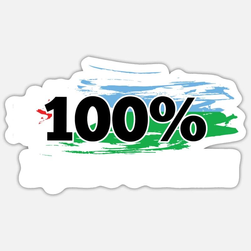 Dschibuti - Sticker Größe S (10 x 10 cm) - Mattweiß