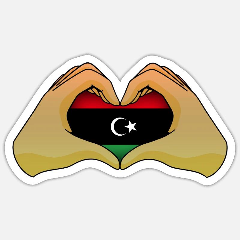 Libya Sticker size S (10 x 10 cm)