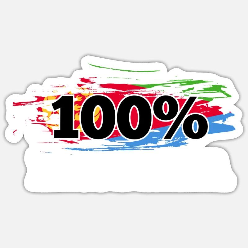 Eritrea - Sticker Größe S (10 x 10 cm) - Mattweiß