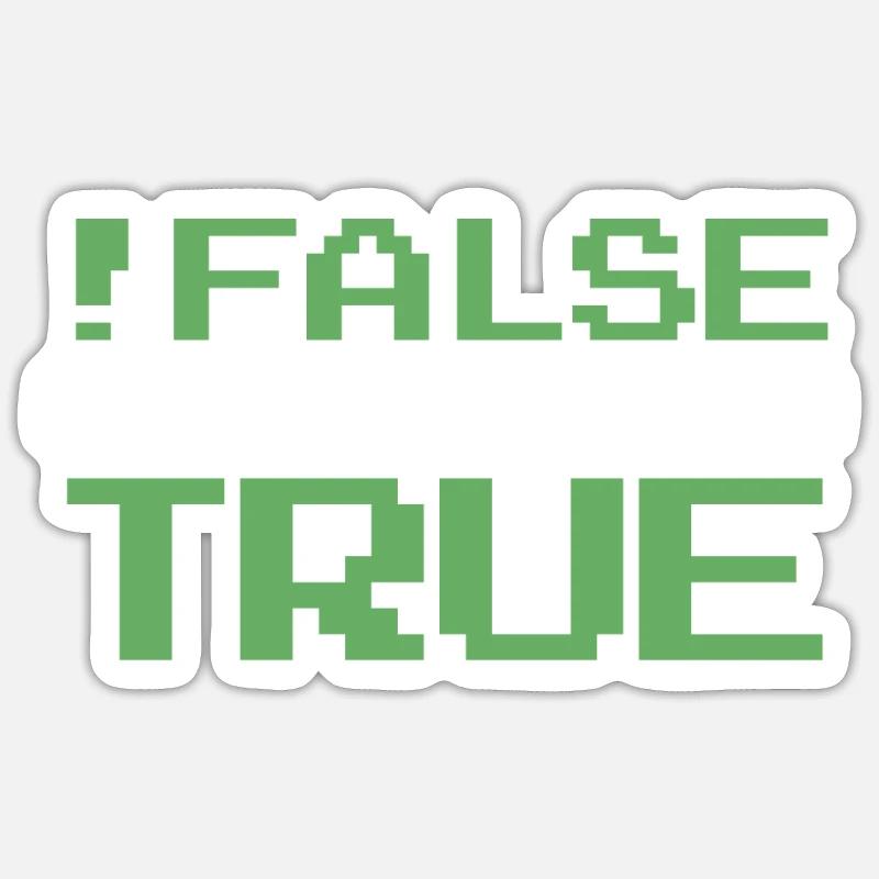 False It's Funny Because It's True Developer Sticker Größe S (10 x 10 cm)