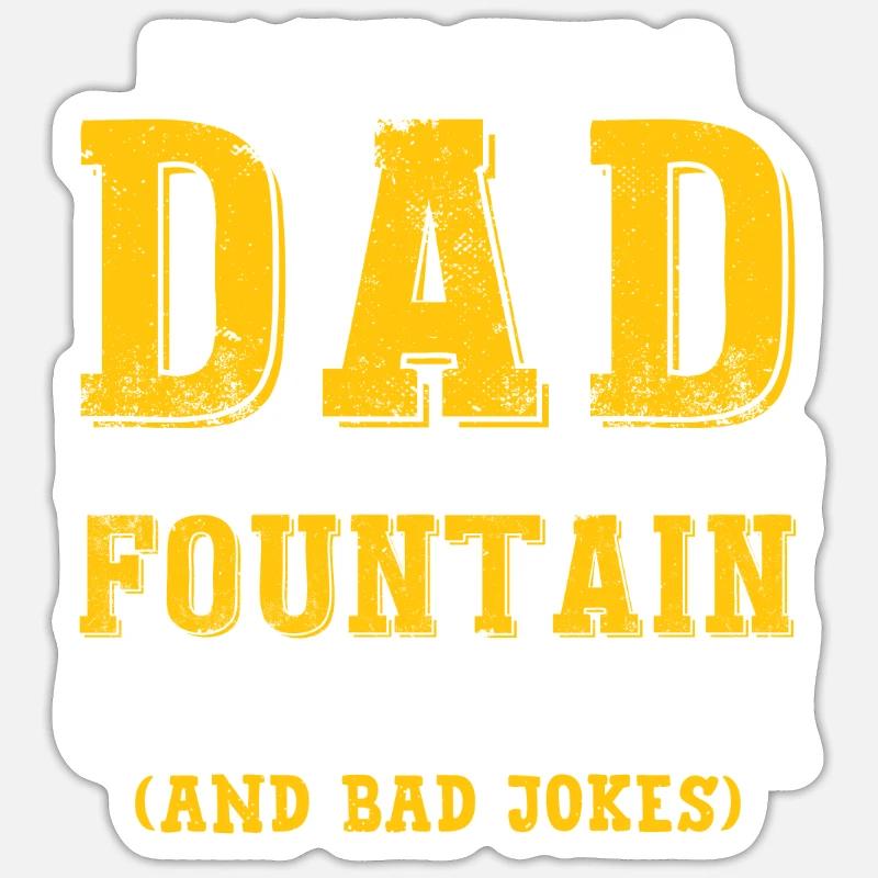 Ich bin ein Vater-Witz Sticker Größe S (10 x 10 cm)