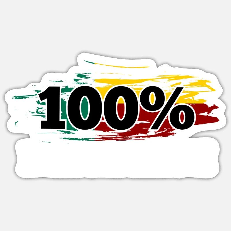 Benin - Sticker size S (10 x 10 cm) - white matte