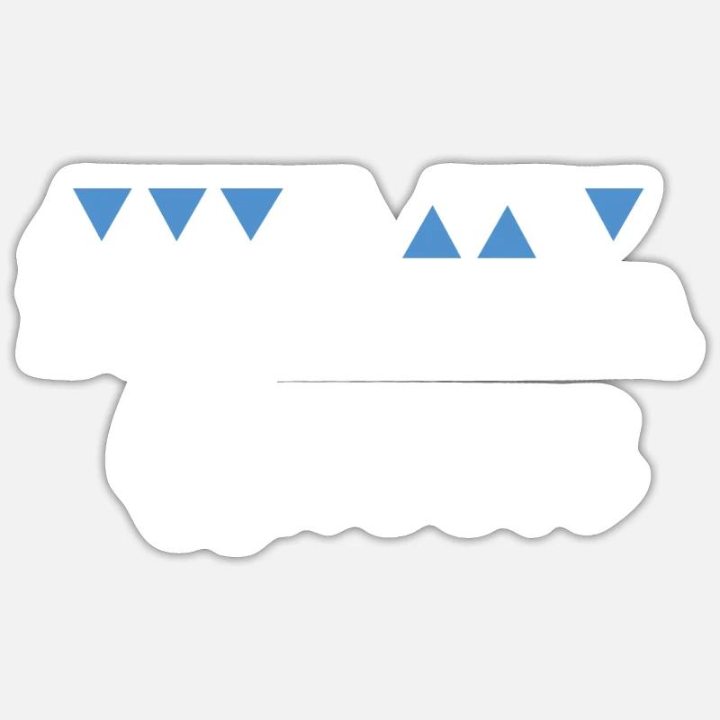 Botswana - Sticker taille S (10 x 10 cm) - blanc mat